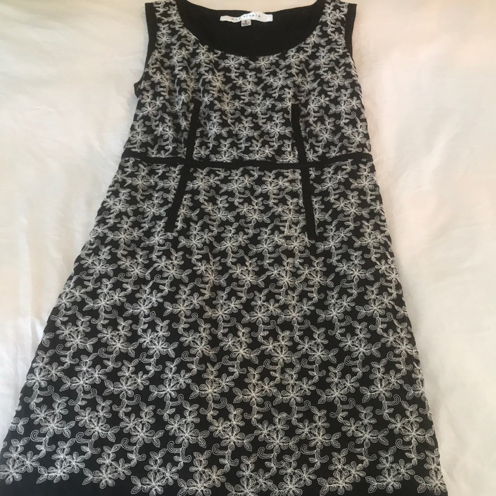 Black floral dress